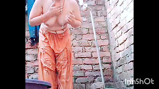 She Is Massaging Her Sexy' Hot Boobs, Bathing, Naked, and Changing Clothes