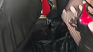 Leather, Latex and Glove Fetish, Lesbian Sex, Peeing in Glasses