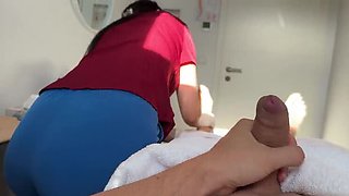 Eva Keks Makes Client Cum 2 Times in Hot Russian Nurse Massage Roleplay