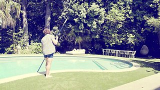 Naughty Brad Newman and Petra Blair at hot romantic sex scene