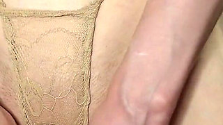 Self Pussy Wedgie Panty Fetish