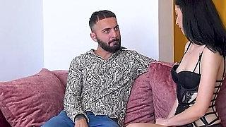 Andrea Brazil Gets on Threesome Fuck Sharing Huge Horny Cock