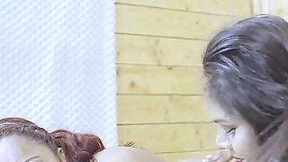 Two Wife Fucked at Time with Her Husband When He Tired and Not Want to Sex