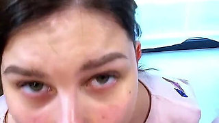 I Cover My Hot Young Wife's Face with Cum After Amazing Blowjob