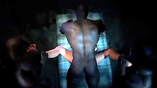 First Time Gangbang for Huge Boobs Asian Slut in 3D