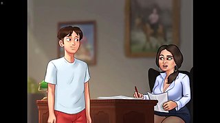 Horny Office Boss Threesome with Asian Latina Lesbian - Doggy Style Creampie Sex