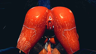 Hot Slut Deepthroats Monster Cock Then Rides It Anal Ass Dripping Cum & Intense Gape