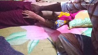 Bangladeshi stepsister give me massage. me give a massage his bobs