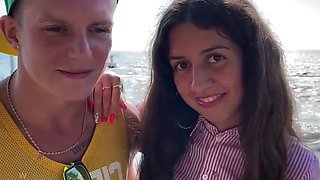 Russian teen shares cock with her bisexual hubby