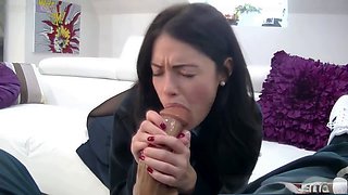 Teen uniform, sexy uniform, deep-throating