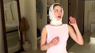 Missionary with jism on tits, towheaded babe Alexa Martens