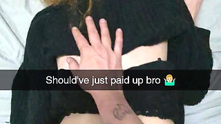 Pregnant MILF Pays Boyfriends Debt Over - Cuckold Captions