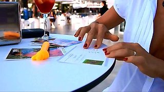 Amateur blonde ass fucked and facialized