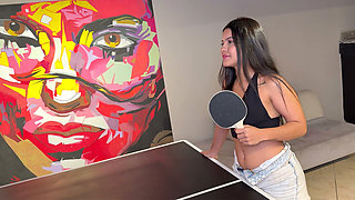 Curvy Latina with a Wet Pussy and a Big Ass Gets Fucked Hard by BBC in the Game Room