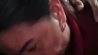 Quiet Girls Are Always the Wildest. Big Tits Wife Doing Sensual Blowjob