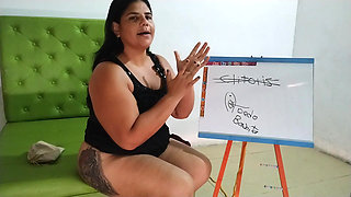 Sexy Chubby Latina Talking Dirty JOI My First Video I Give Instructions to Men on How to Masturbate Women and How to Squirt.