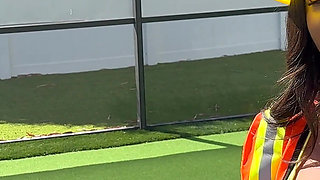 Kiki Evelin Ready to Hire Sweaty Pool Dbl Sided Dildo Fuck