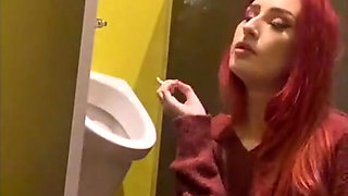 Smoking in a Urinal