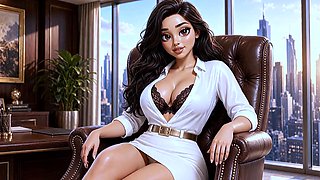 Horny Arab Big Butt at Marketing Meeting Loses Control and Takes Rough Office Pounding