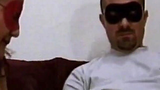 Masked Chubby MILF Fucked and Cummed on Hairy Pussy by Huge Amateur Cock