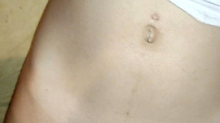 Enjoying the Night with a Slim Teen with Big Natural Tits