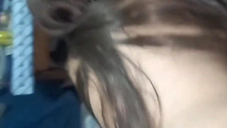 Sexy college girl gives her class a ride and we end up FUCKING in bed