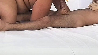 Skinny Guy Fucks Me Hard and Breaks the Condom and Squirts All His Cum Inside Me