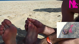 Me Being Tickled on My Feet on the Beach