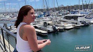 Leah's luscious dick sucking lips