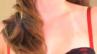 Elegant Russian teen Katerina Moss POV blowjob