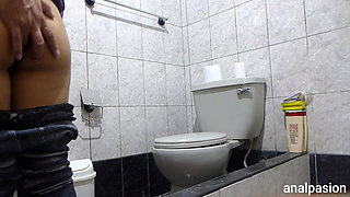 Intense Anal to Stepsister in Bathroom with Cumshot Inside the Ass