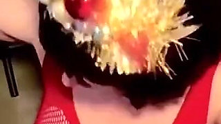 Stepson Celebrates Christmas with Mrs. Santa, She Came to Fulfill His Hot Fantasies, Anal and Cum