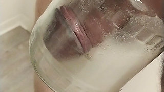Pumps with heavy large glass
