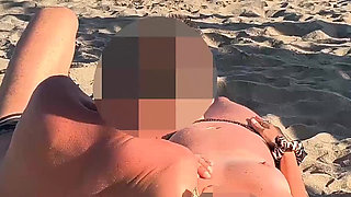 Caught by a Girl During Beach Sex