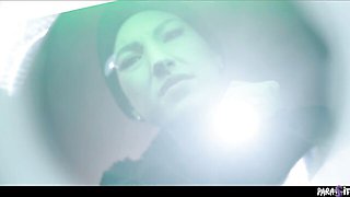 Cumshot xxx with easy-on-the-eyes Octavia Red and Oliver Davis from Parasited