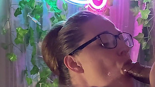 Behind the Scenes!! Ms. Kay Lee Sucks You Until She Milks Your Cum Onto Her Face!!