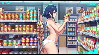 Funny Jokes and Boobs in Supermarket, Ai Animation