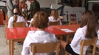 New hot cadets are fucked and subject to a hard sex lesson