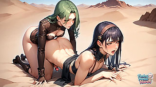 Transvestite Desert Cumshot Spectacle! a Nude Femboy Bangs a Slutty Hoe in a Super-hot Porn Video!