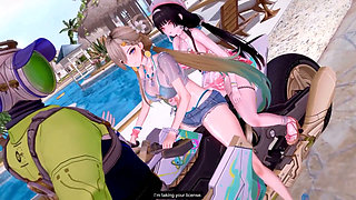 Wuthering Waves - Chisa and Lynae Slutty Ride Turns Into BBC Sex Gangbang - 3D Hentai Animations
