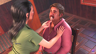 Cuckold Husband Watching His Wife Sucking My Big Dick - 3D Hentai Animated Porn - Life in Santa County