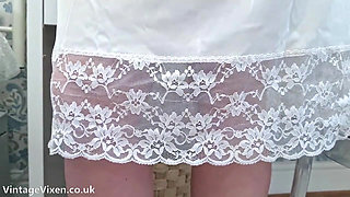 Mature BBW Granny Undress Big Bra Huge Boobs Retro Vintage Panties