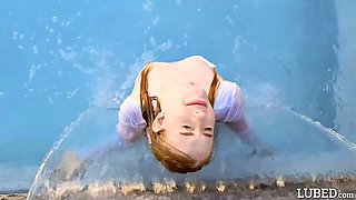 Kallie Slides All Over Big Cock
