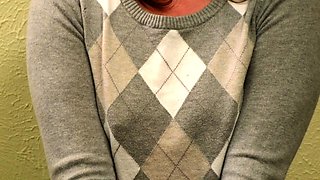 Blonde tight pussy babe solo toy fun in glamour masturbation