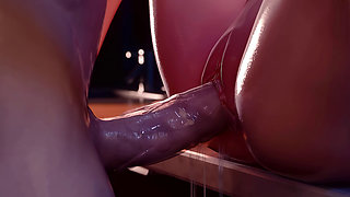 Horny D.va Fucks in the Washroom - Overwatch 3D Animation
