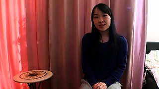 Hairy asia girl gets creampie at first pov porn