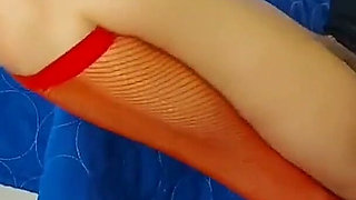 The Bitch Has Fun to the Music, Oils Her Beautiful Body. Plays with a Hairy Pussy. Hot MILF Ginnagg