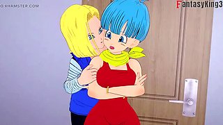 Android 18 and Bulma team up to fuck Gohan – DragonBall Zex Series