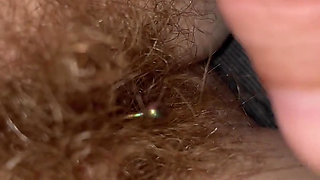 One Hair Heaven as a Single Pube Gets Caught Around My Clit Piercing