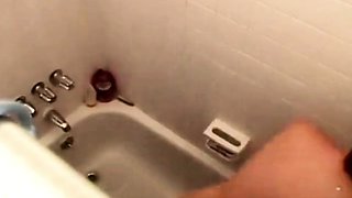 Can't stop watching stepdaughter shaving in shower